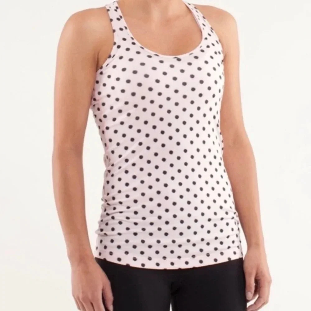 Lululemon Cool Racerback Dot Blush Tank